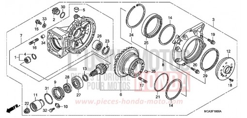 ENGRENAGE MENE DE SORTIE GL1800A2 de 2002